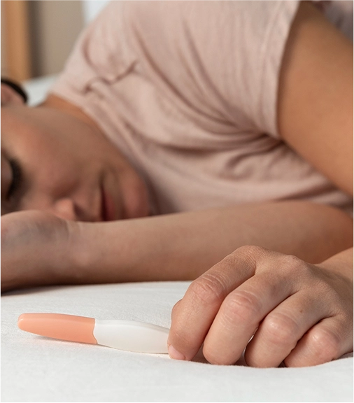 Pregnancy disappointment woman sleeping