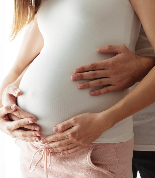 Pregnant lady and man love img