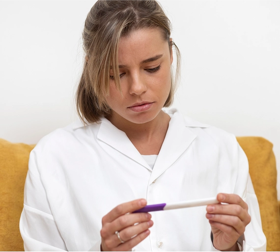 Woman Testing Fertility Levels