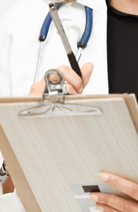 female doctor explaining diagnosis her young woman patient